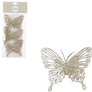 Klips motýľ zlatá 3 ks – d10xw8 cm 1143478 vyobraziť