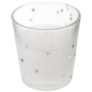 Svietnik + svieca 8 cm biela 143691bl vyobraziť