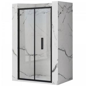 Sprchové dvere Rapid Fold 100x195 black Rea K6418 vyobraziť