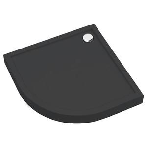 Vanička polokrúhla Black Mat 80x80x12 R55 Espera Plus AQM4633CMG vyobraziť