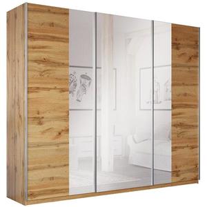 Skriňa Praga 250 cm dub wotan/zrkadlo vyobraziť