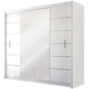 Skriňa Lizbona 2 203 cm biely/zrkdlo vyobraziť