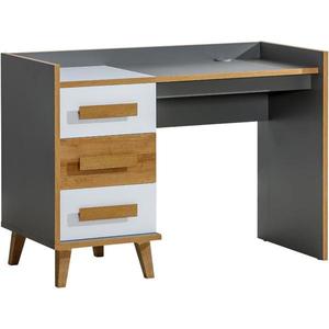 Písací stôl W8 Werso Riviera/Biely/Antracit vyobraziť