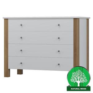 Komoda Oskar 4s 90x40x90 biely vyobraziť