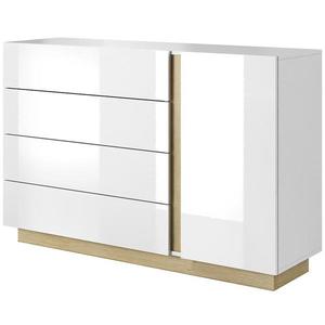 Komoda Arco D4S biela+dub grandson vyobraziť