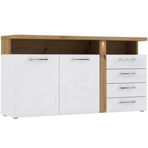 Komoda Tuluza TUZK231B biela/artisan vyobraziť