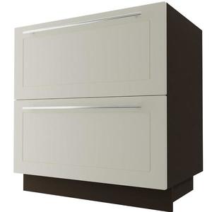 Kuchynská skrinka D2E/80/1E Quantum vanilla mat/lava vyobraziť