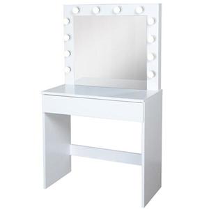 Toaletný stolík Malmo + LED biely vyobraziť