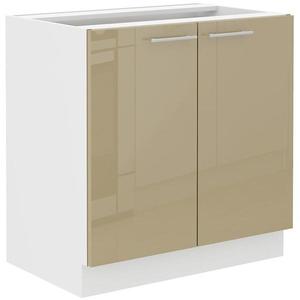 Kuchynská skrinka Lara 80d 2f Bb Mdf Cappucino lesk vyobraziť