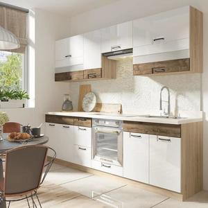 Kuchynská linka Favorit 260 C Plus s pracovná doska Sonoma/White/Ribbeck vyobraziť