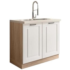 Kuchynská skrinka Smart 13D Sonoma/biely Mat vyobraziť