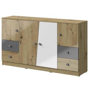 Komoda Nero 06 160 – Šedá Lesk vyobraziť