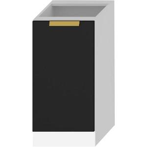 Kuchynská skrinka Denis d40 pl čierna mat/biela vyobraziť