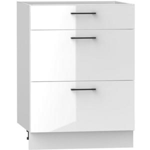 Kuchynská skrinka Oscar D60s/3 biely lesk/biela vyobraziť