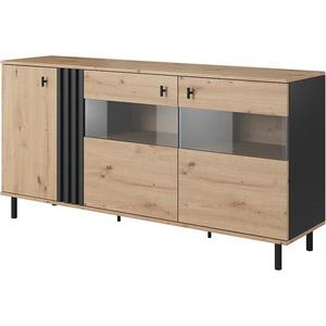 Komoda Madis E Dub Artisan/Antracyt vyobraziť