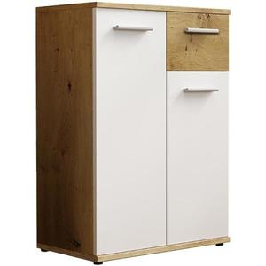 Komoda Jacky 1 Biely/Artisan vyobraziť