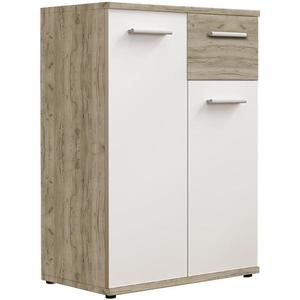 Komoda Jacky 1 Biely/Country Grey vyobraziť