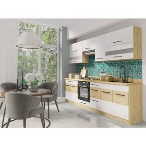 Kuchynská linka Infinity 260 C Plus s pracovná doska white artisan vyobraziť