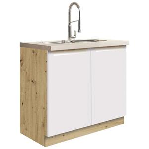Skrinka do kuchyne Glamour13d White vyobraziť