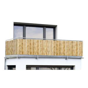 Svetlohnedá plastová balkónová zástena 500x85 cm – Maximex vyobraziť