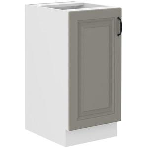 Kuchynská skrinka Stilo claygrey/biely 40d 1f bb vyobraziť