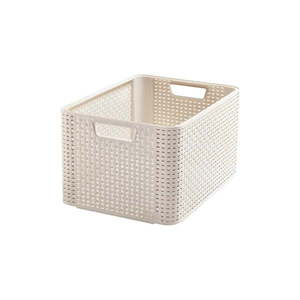 Krémovobiely plastový úložný box 33x44x23 cm Style – Curver vyobraziť