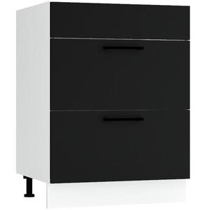 Kuchynská skrinka Max D60pc S/2 Zasl čierna vyobraziť