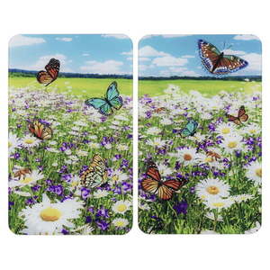 Kryty na sporák z tvrdeného skla v súprave 2 ks 52x30 cm Summer Meadow – Maximex vyobraziť