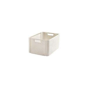 Krémovobiely plastový úložný box 29x39x17 cm Style – Curver vyobraziť