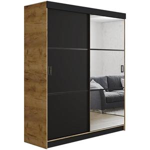 Skriňa Retro 138 3L craft/ Dvierka čierna vyobraziť