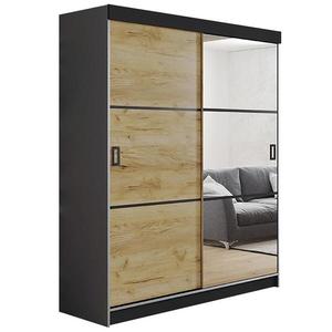 Skriňa Retro 138 3L grafit/ Dvierka craft vyobraziť