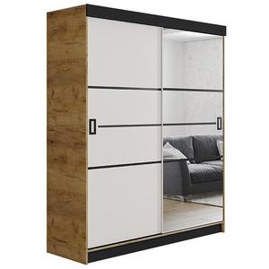 Skriňa Retro 138 4L craft / Dvierka biely vyobraziť