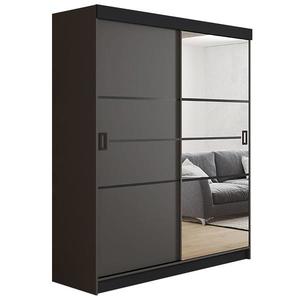 Skriňa Retro 138 4L grafit/ Dvierka grafit vyobraziť