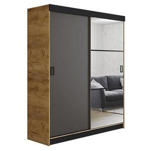 Skriňa Retro 138 5L craft / Dvierka grafit vyobraziť