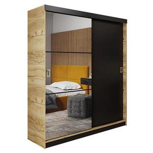 Skriňa Retro 138 5L craft/ Dvierka čierna vyobraziť