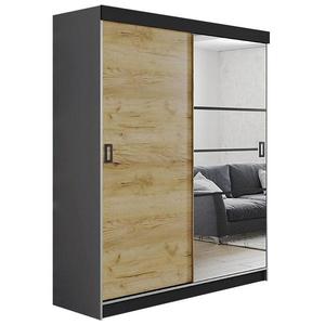 Skriňa Retro 138 6L grafit/ Dvierka craft vyobraziť