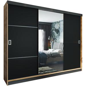 Skriňa Retro 200 2L craft/ dvierka čierna vyobraziť