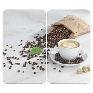 Kryty na sporák z tvrdeného skla v súprave 2 ks 52x30 cm Café Aromatica – Maximex vyobraziť