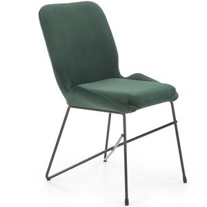 Stolička K454 Velvet/Kov Tmavozelený vyobraziť