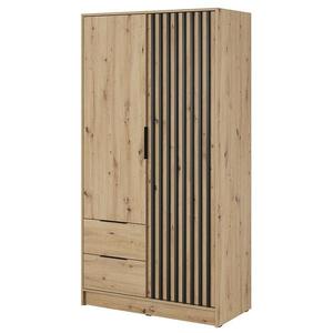 Skriňa Nelly 2d Dub Artisan/Čierna vyobraziť