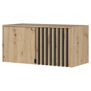 Nadstavec Na Skriňu Nelly 2d Dub Artisan/Čierna vyobraziť