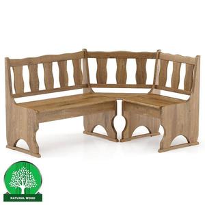 Rohová lavica borovica NR101-150x86x110 dub vyobraziť