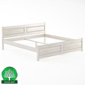 Posteľ buková LK109–200x200 bielený vyobraziť