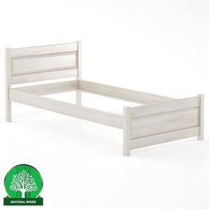 Posteľ buková LK120–100x200 bielený vyobraziť