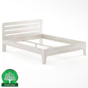 Posteľ buková LK189–160x200 bielený vyobraziť