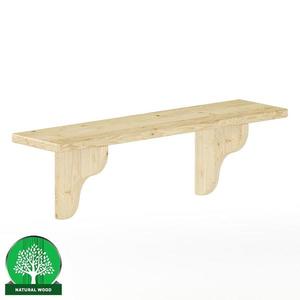 Polička borovica PK121-80x25x20 surová vyobraziť