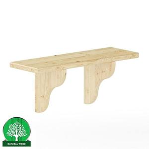 Polička borovica PK122-60x25x20 surová vyobraziť