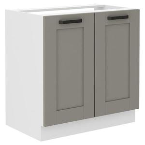 Kuchynská skrinka Luna claygrey/biela 80ZL 2F BB vyobraziť