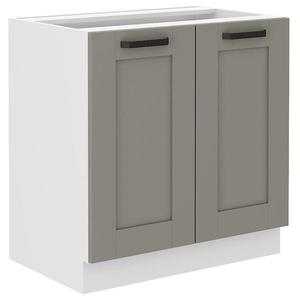 Kuchynská skrinka Luna claygrey/biela 80D 2F BB vyobraziť