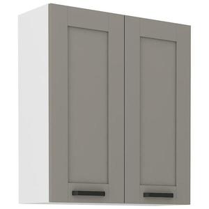 Kuchynská skrinka Luna claygrey/biela 80G-90 2F vyobraziť